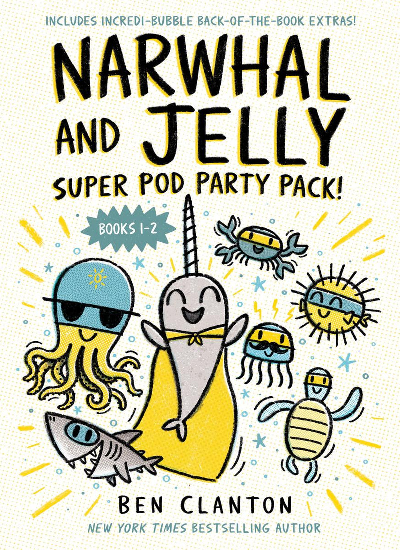 Narwhal And Jelly: Super Pod Party Pack! (Paperback Books 1 & 2)